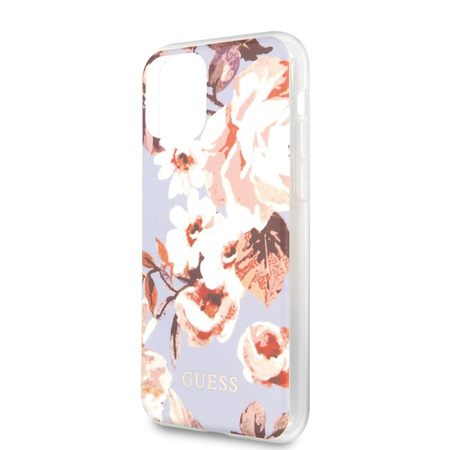 Guess Flower Shiny Collection N2 - iPhone 11 Pro Tasche (Flieder)