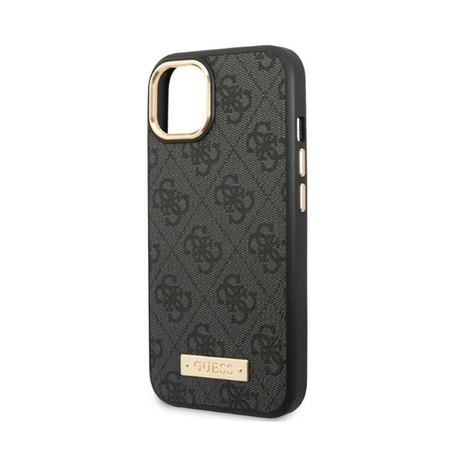 Guess 4G Logo Plate MagSafe - iPhone 13 Case (noir)