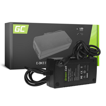 Green Cell - Chargeur 42V 2A (3 broches) pour batterie de vélo électrique 36V
