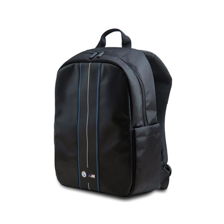 BMW Carbon Blue Stripes - Rucksack für 16"-Notebook (schwarz)