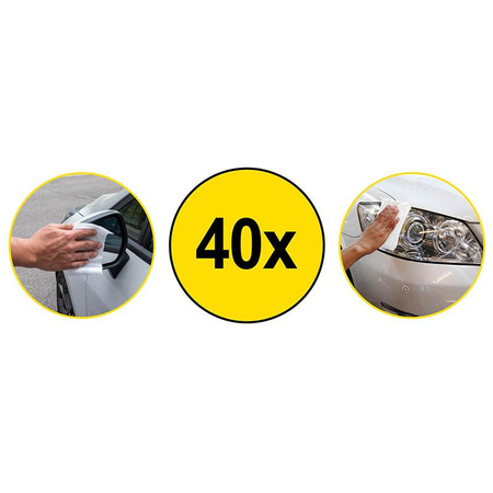 Dunlop - nedvesített szélvédőtisztító törlőkendő (40 db).)