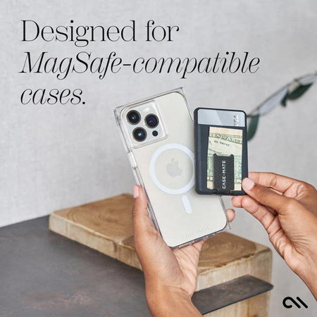 Case-Mate Magnetic 3 in 1 Wallet MagSafe - Portefeuille magnétique avec support (noir)