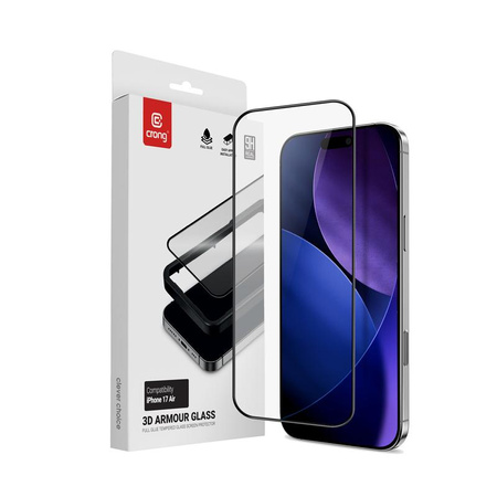 HARDENED SCREEN GLASS FOR IPHONE AIR WITH Crong Armour PROTECTIVE FRAME 