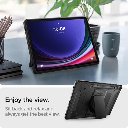 Spigen Tough Armor Pro - tok Samsung Galaxy Tab S9+ 12.4" (fekete)