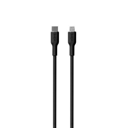 PURO ICON Soft Cable - USB-C Lightning MFi tanúsítvánnyal rendelkező kábel 1,5 m (fekete)