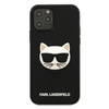 Karl Lagerfeld Choupette Head 3D Rubber - pouzdro pro iPhone 12 Pro Max (černé)