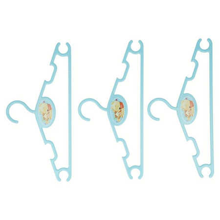 Kubuś Puchatek - Wieszaki na ubrania (3 szt) (niebieski)