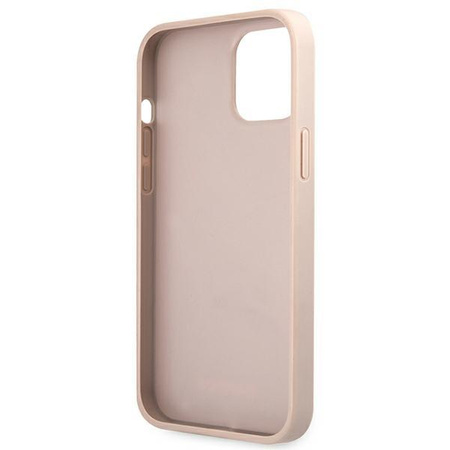 Guess 4G Metall Gold Logo - iPhone 12 Pro Max Tasche (rosa)
