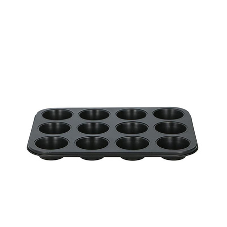 NIEPRZYWIERAJĄCA FORMA DO PIECZENIA MUFFINEK 12 STAL, do Babeczek, Alpina