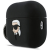 Custodia in silicone Karl Lagerfeld Karl Head 3D per AirPods Pro 3 (nera)