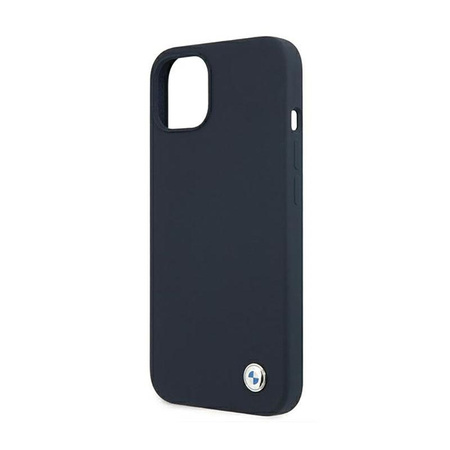 Silikonové pouzdro BMW Signature Logo pro iPhone 13 mini (tmavě modré)