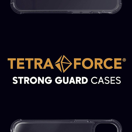 Cellularline Tetra Force Strong Guard - Samsung Galaxy S24+ Case with MICROBAN Coating (Clear)