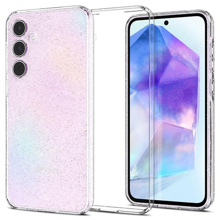 Spigen Liquid Crystal Glitter - Etui pour Samsung Galaxy A55 5G (Transparent)