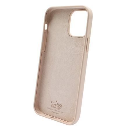 PURO ICON Cover - iPhone 13 Pro tok antimikrobiális védelemmel (Homokrózsaszín)