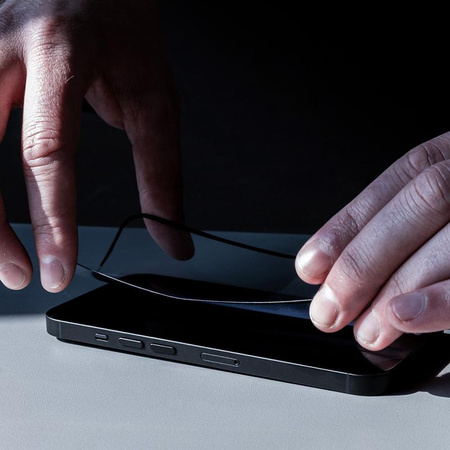 Crong 7D Nano Flexible Glass - Verre hybride 9H incassable pour l'ensemble de l'écran du Samsung Galaxy A72