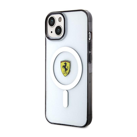 Ferrari Outline Magsafe - Coque pour iPhone 14 Plus (Transparent)