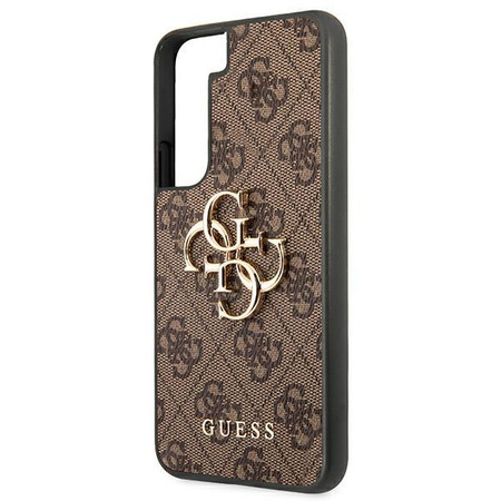 Guess 4G Big Metal Logo - Etui Samsung Galaxy S22 (brązowy)