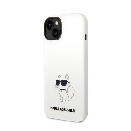 Karl Lagerfeld Silikon NFT Choupette - Hülle für iPhone 14 Plus (Weiß)