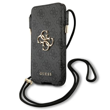 Guess 4G Big Metal Logo Pouch - S/M Handytasche max 6.1" (grau)