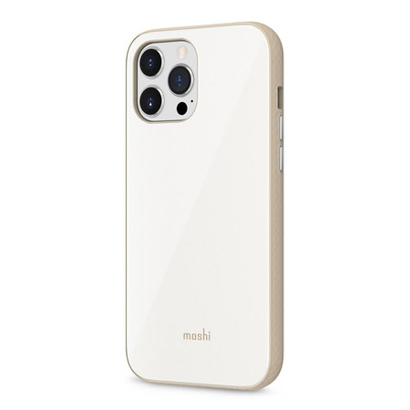 Moshi iGlaze Slim Hardshell Case - Coque pour iPhone 13 Pro Max (système SnapTo) (Pearl White)