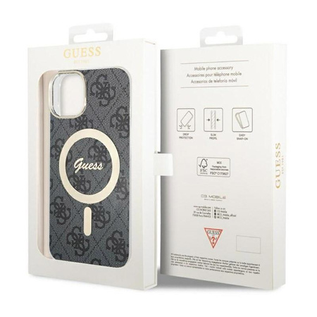 Guess 4G MagSafe - iPhone 14 Case (Black)