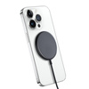 Bezdrátová nabíječka Crong MagSpot - MagSafe 15W hliníková indukční nabíječka (grafitová)