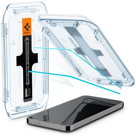 Spigen GLAS.TR EZ FIT 2-Pack - Edzett üveg Samsung Galaxy S25 / S24 készülékhez (2 db)