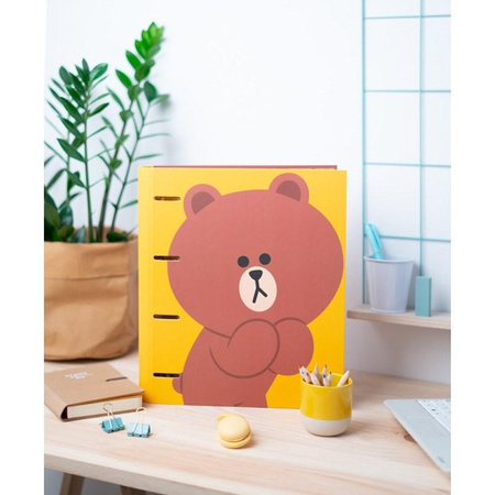 Line Friends - Hnědý medvěd A4 na dokumenty (26x32x4 cm)