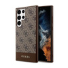 Collection Guess 4G Bottom Stripe Metal Logo - Étui Samsung Galaxy S24 Ultra (marron)