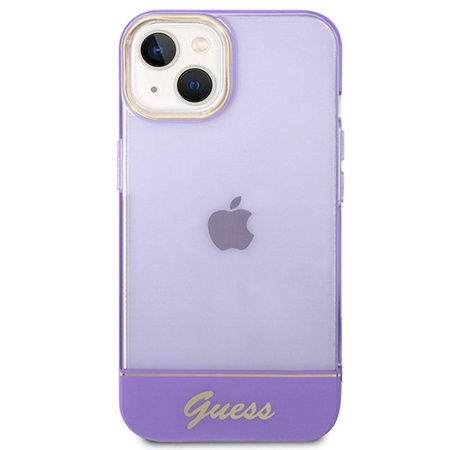 Guess Translucide - Coque pour iPhone 14 Plus (violet)