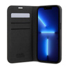 Karl Lagerfeld Booktype Saffiano Monogram - iPhone 14 Pro tok (fekete)