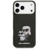 Karl Lagerfeld IML Aquarelle Karl & Choupette & Logo MagSafe - Custodia per iPhone 17 Pro (Nero)
