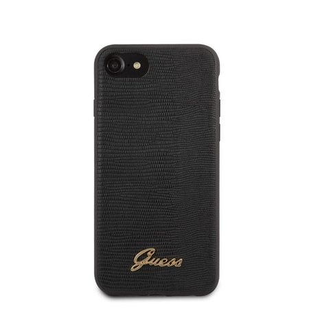 Guess Lizard Case - Tasche iPhone SE 2020 / 8 / 7 (Schwarz)