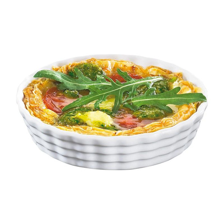 Küchenprofi Bourgogne - Mini plat à gratin / plat à gratin rond en porcelaine, diamètre 13 cm