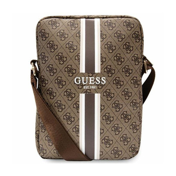 Guess 4G Stripes Tablet Bag - Torba na tablet 10" (Brązowy)