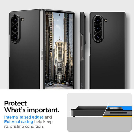 Spigen Airskin - Etui pour Samsung Galaxy Z Fold 6 (Noir)