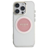 Guess IML Metal Coloured Circle Classic Logo MagSafe - pouzdro pro iPhone 16 Pro (růžové)