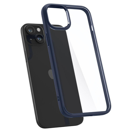 Spigen Ultra Hybrid - tok iPhone 15 készülékhez (sötétkék)