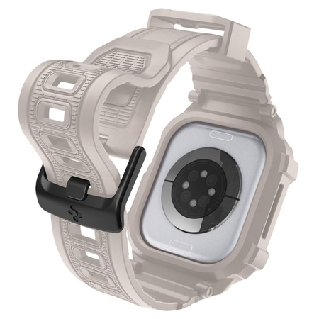 Spigen Rugged Armor Pro V2 – Strap with Case for Apple Watch 10/11 46mm (Dune Beige)