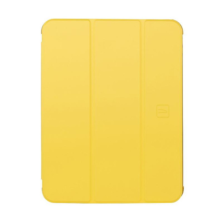 Tucano Satin Case - Tasche für iPad 10.9" (2022) mit Magnet & Standfuß mit Apple Pencil Halter (gelb)