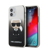 Karl Lagerfeld Iconik Gradient - Coque pour iPhone 12 Mini (noir)