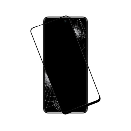 Crong 7D Nano Flexible Glass - Unzerbrechliches 9H Hybridglas für den gesamten Bildschirm des Xiaomi POCO M4 Pro 5G