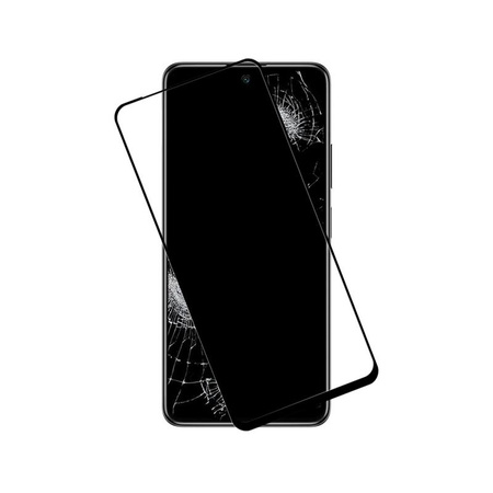 Crong 7D Nano Flexible Glass - Törhetetlen 9H hibrid üveg a Xiaomi POCO M4 Pro 5G teljes képernyőjéhez