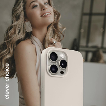 Crong Color Cover Magnetic - iPhone 15 Pro Max MagSafe Case (Stone Beige)