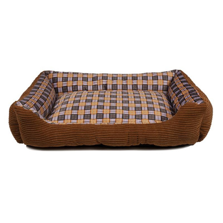 Soft couch bed for dog 75 x 58 x 19 cm roz. L (brown)