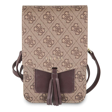 Guess 4G Uptown Wallet Phone Bag - Bag with smartphone compartment (brown)