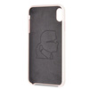 Karl Lagerfeld Silicone Iconic - Coque iPhone Xs Max (rose clair)