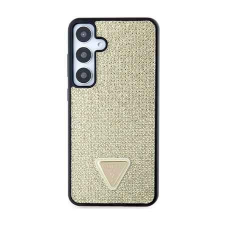 Guess Rhinestone Triangle - Pouzdro Samsung Galaxy S24 (Zlaté)