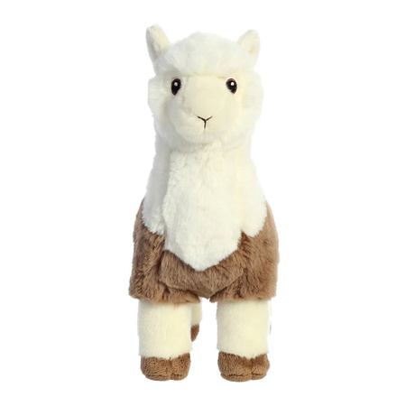Eco Nation – Plush Toy / Cuddly White-Brown Alpaca 24 cm Eco-Friendly