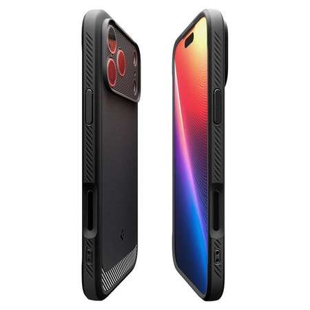 ETUI DO IPHONE 17 PRO do MAGSAFE SPIGEN RUGGED ARMOR ORYGINALNE CZARNE CASE